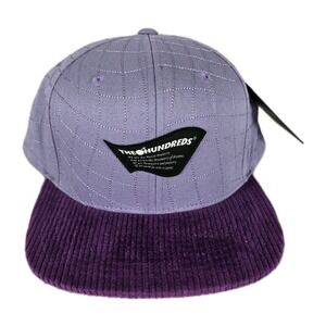 The Hundreds "Wavy" Snapback Hat Lavendar Purple Adjustable Cap Corduroy New